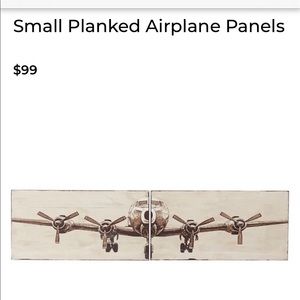 Pottery Barn planked airplane